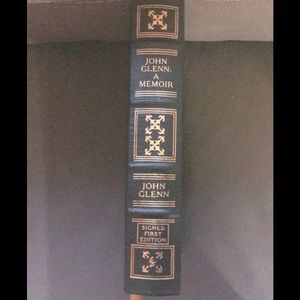 Leatherbound signed 1st edition John Glenn